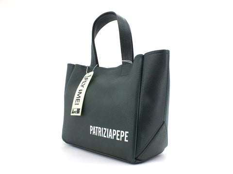 PATRIZIA PEPE Borsa Tote Pelle Fly Whit Me Green Cedar 2VA060-A4U8 - Sandrini Calzature e Abbigliamento