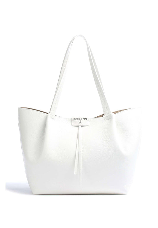 PATRIZIA PEPE Borsa Tote White CB8895-L001 - Sandrini Calzature e Abbigliamento