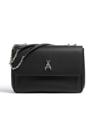 PATRIZIA PEPE Borsa Tracolla Black Light Gold 8B0100-L001 - Sandrini Calzature e Abbigliamento