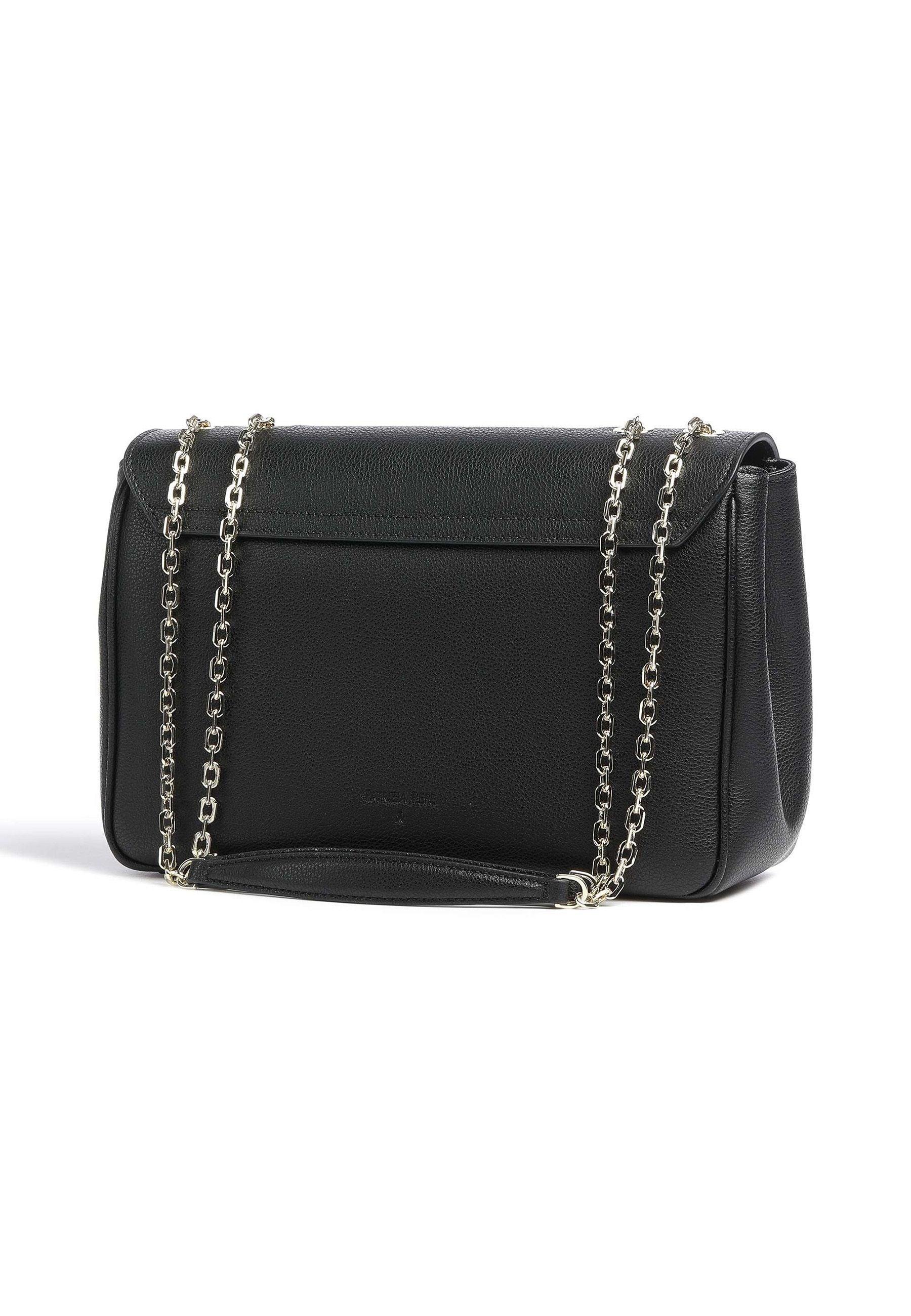 PATRIZIA PEPE Borsa Tracolla Black Light Gold 8B0100-L001 - Sandrini Calzature e Abbigliamento