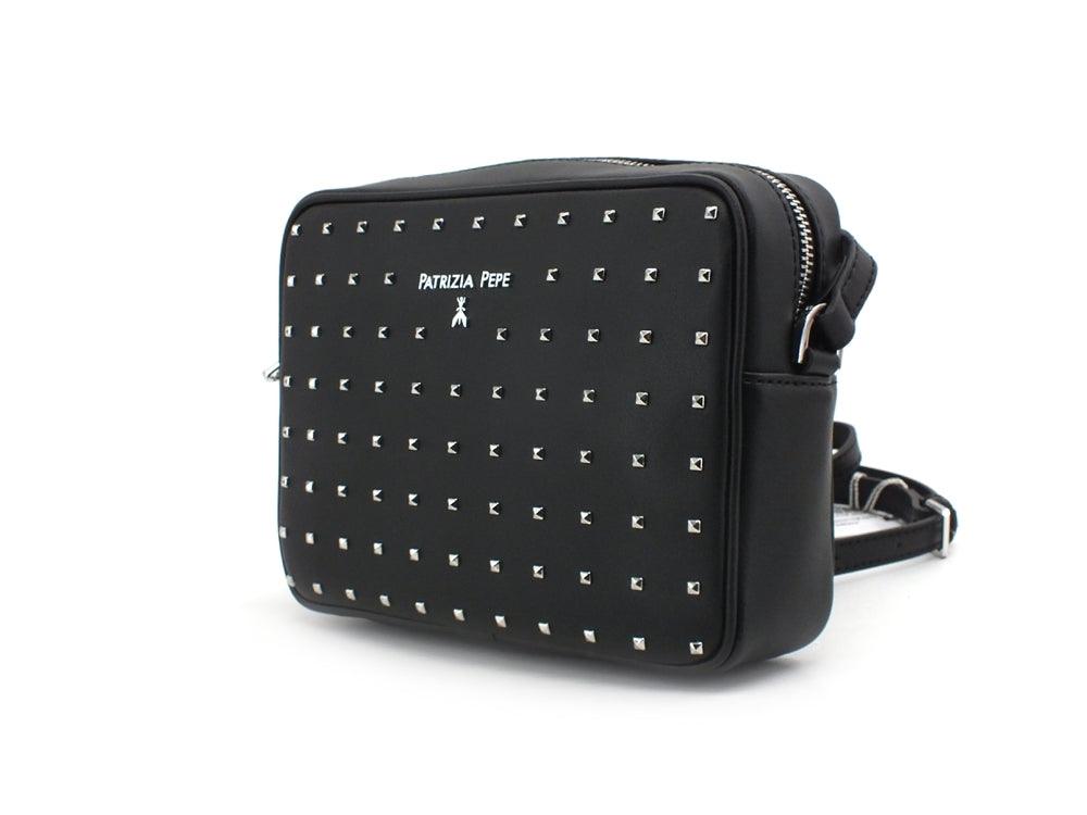 PATRIZIA PEPE Borsa Tracolla Borchie Black Nero 2V8985-A8X4 - Sandrini Calzature e Abbigliamento