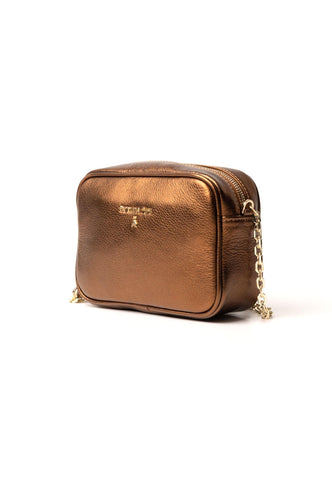PATRIZIA PEPE Borsa Tracolla Bronze CB0071-L001 - Sandrini Calzature e Abbigliamento