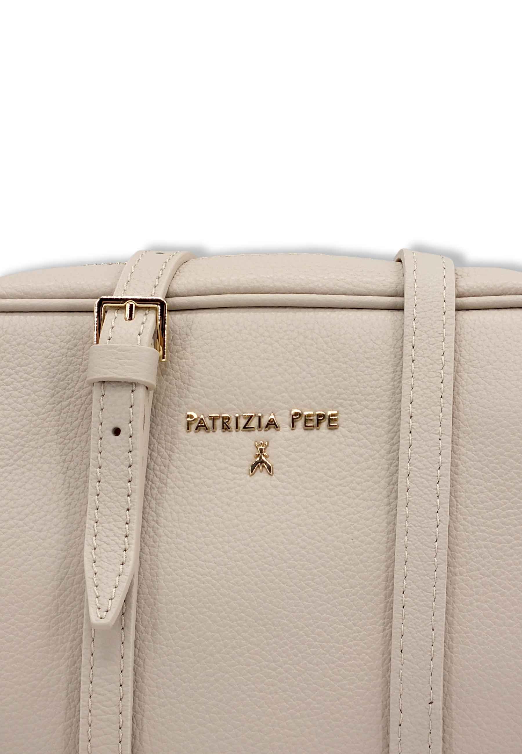 PATRIZIA PEPE Borsa Tracolla Crossbody Beige Ocean Sand CB8985-L001 - Sandrini Calzature e Abbigliamento