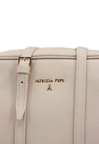 PATRIZIA PEPE Borsa Tracolla Crossbody Beige Ocean Sand CB8985-L001 - Sandrini Calzature e Abbigliamento