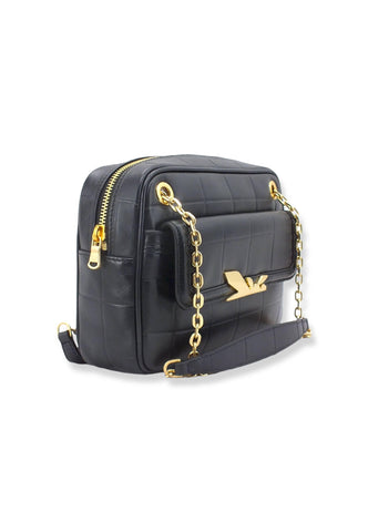 PATRIZIA PEPE Borsa Tracolla Crossbody Logo Ape Nera 8B0067-L046 - Sandrini Calzature e Abbigliamento