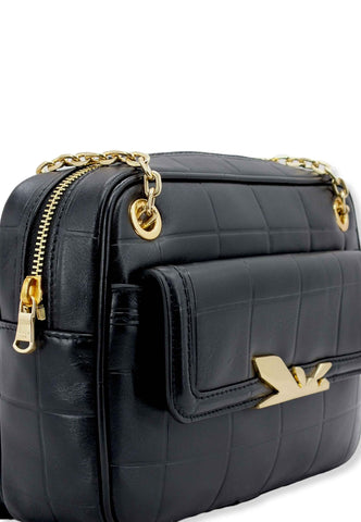 PATRIZIA PEPE Borsa Tracolla Crossbody Logo Ape Nera 8B0067-L046 - Sandrini Calzature e Abbigliamento