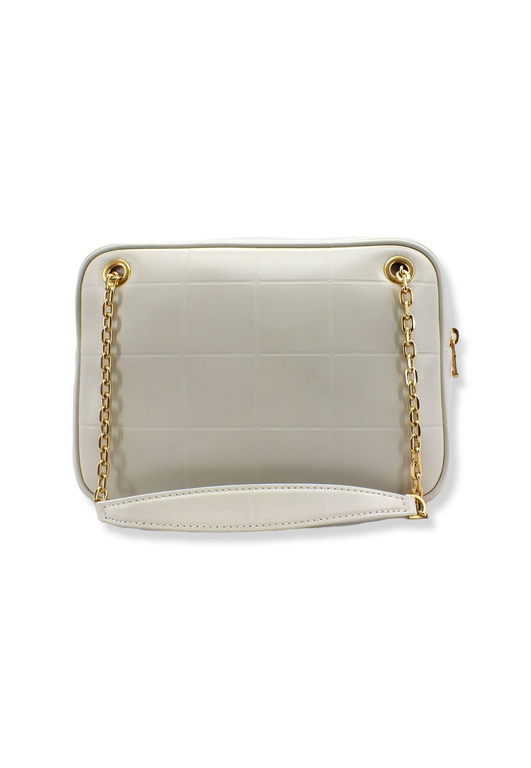 PATRIZIA PEPE Borsa Tracolla Crossbody Logo Ape Off White 8B0067-L046 - Sandrini Calzature e Abbigliamento