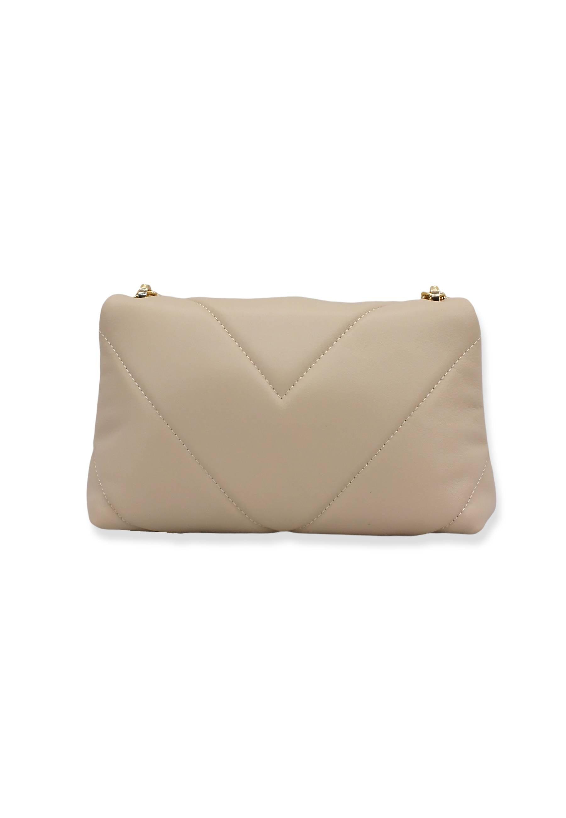 PATRIZIA PEPE Borsa Tracolla Crossbody Logo Beige Ocean Sand CB0084-L006 - Sandrini Calzature e Abbigliamento