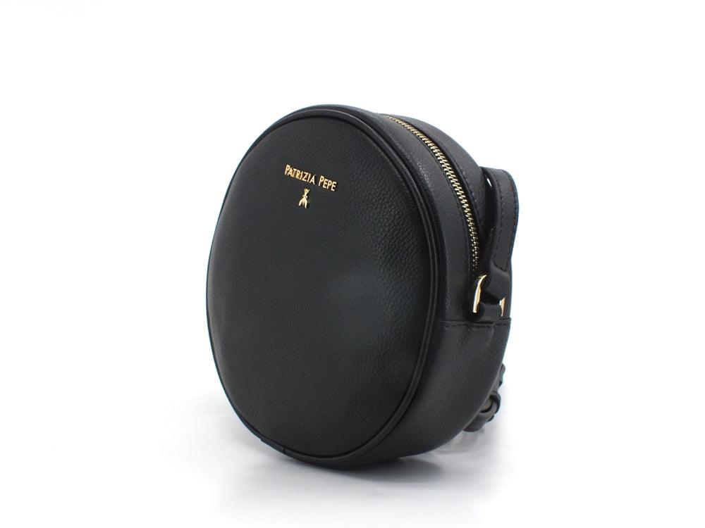 PATRIZIA PEPE Borsa Tracolla Crossbody Logo Black Nero CB0198L001-K103 - Sandrini Calzature e Abbigliamento