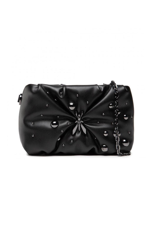 PATRIZIA PEPE Borsa Tracolla Crossbody Logo Borchie Nera 8B0082-E013 - Sandrini Calzature e Abbigliamento