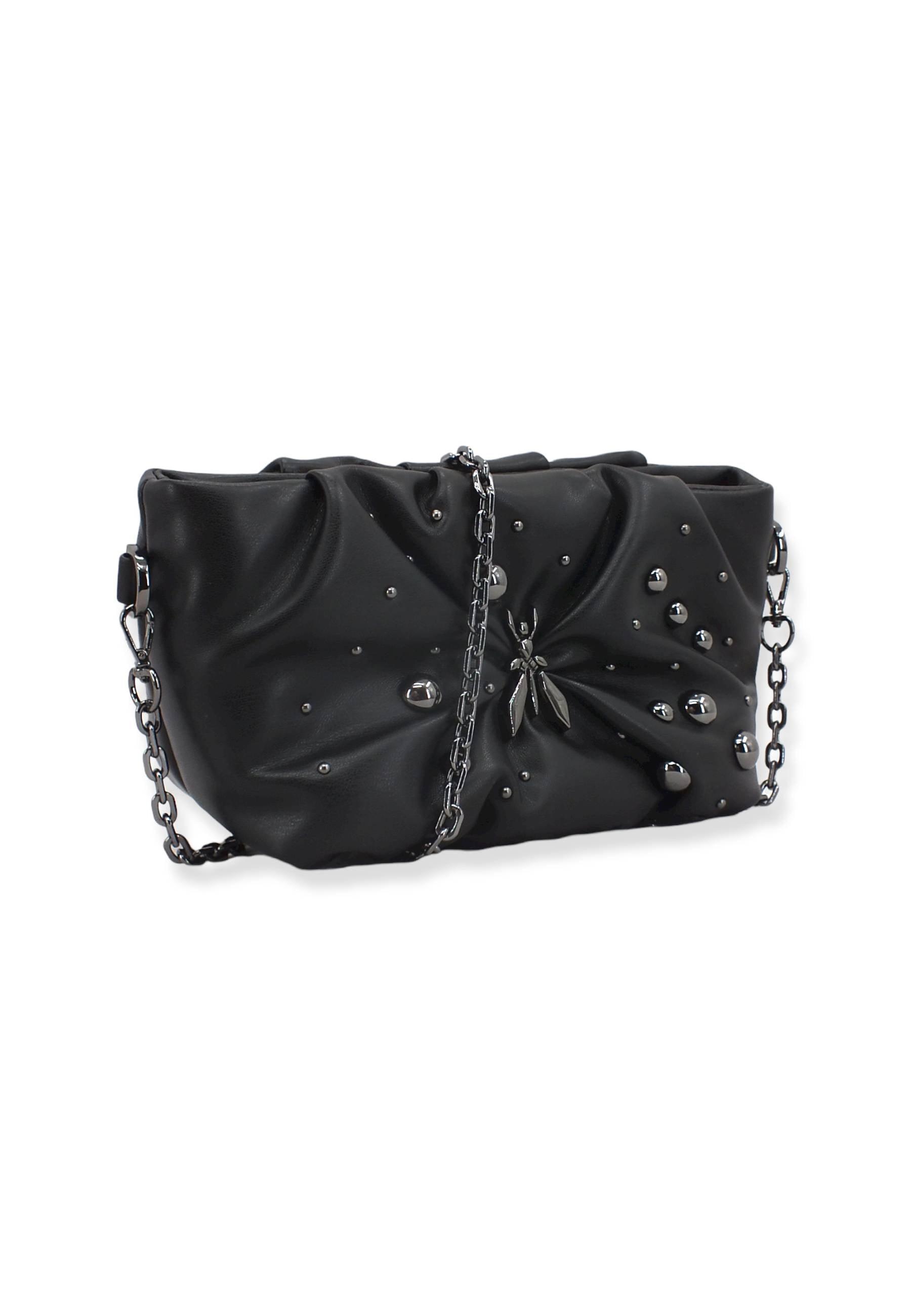 PATRIZIA PEPE Borsa Tracolla Crossbody Logo Borchie Nera 8B0082-E013 - Sandrini Calzature e Abbigliamento