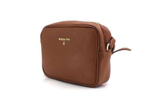 PATRIZIA PEPE Borsa Tracolla Crossbody Logo Brown CB8985L001-B734 - Sandrini Calzature e Abbigliamento