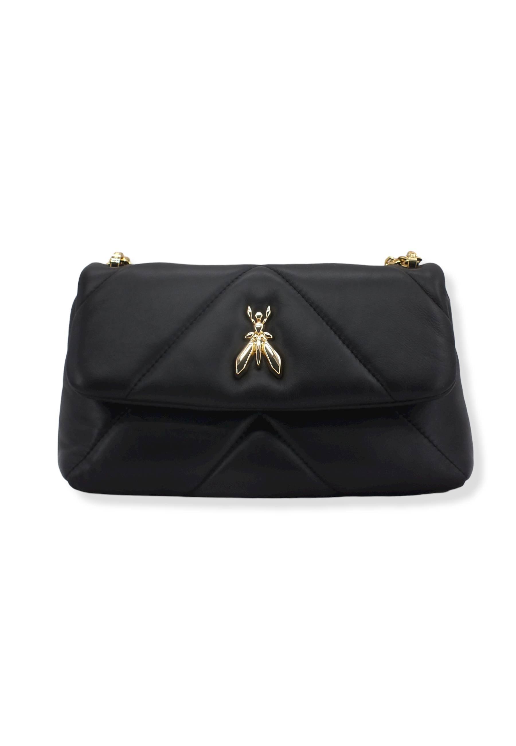 PATRIZIA PEPE Borsa Tracolla Crossbody Logo Nera CB0084-L006 - Sandrini Calzature e Abbigliamento