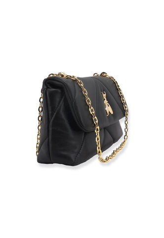 PATRIZIA PEPE Borsa Tracolla Crossbody Logo Nera CB0084-L006 - Sandrini Calzature e Abbigliamento