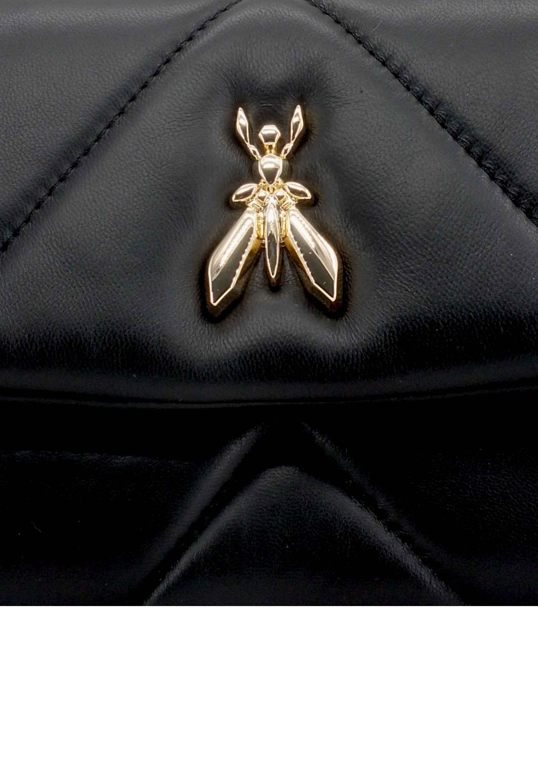PATRIZIA PEPE Borsa Tracolla Crossbody Logo Nera CB0084-L006 - Sandrini Calzature e Abbigliamento