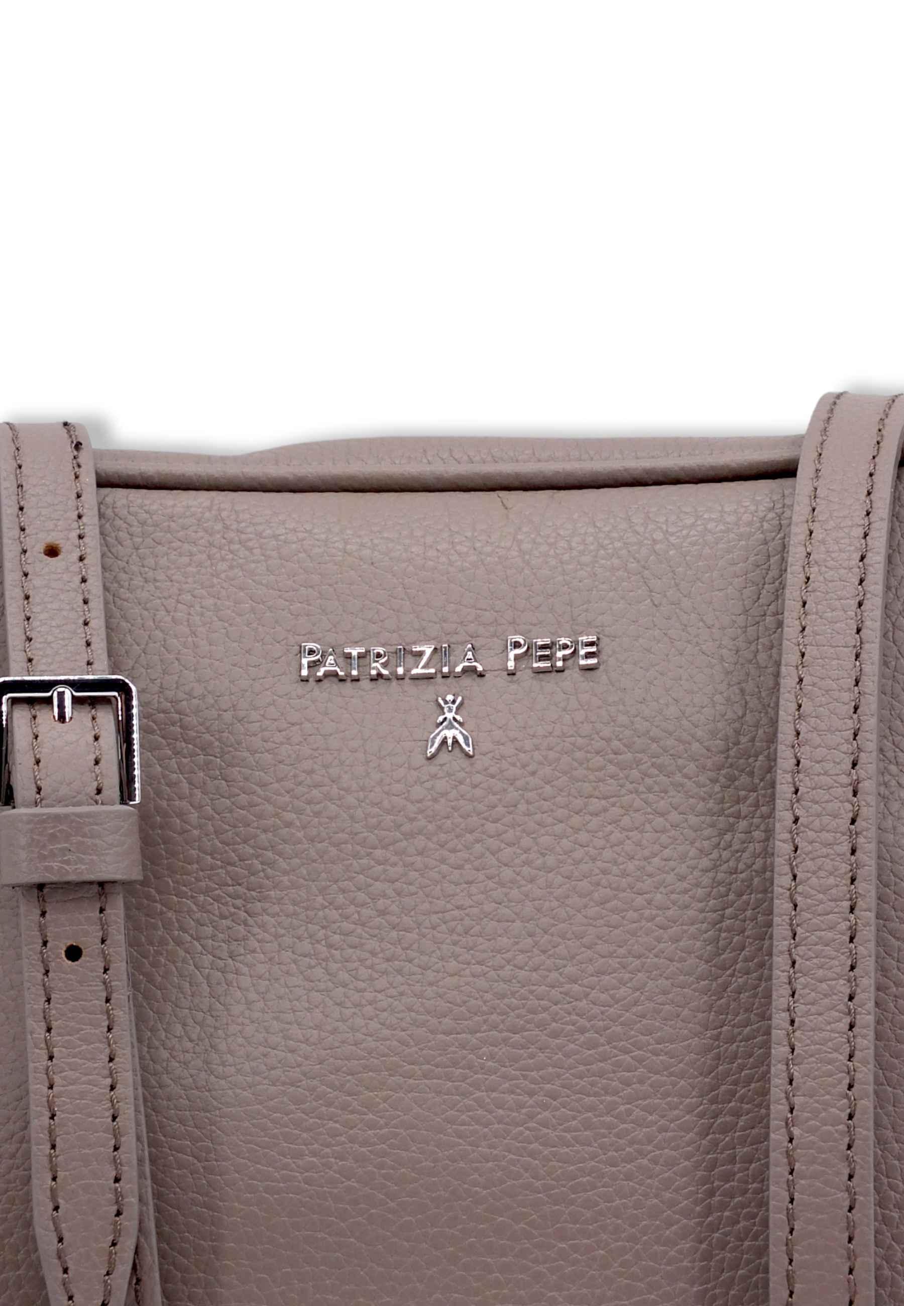 PATRIZIA PEPE Borsa Tracolla Crossbody Marrone Dark Tatami CB8985-L001 - Sandrini Calzature e Abbigliamento