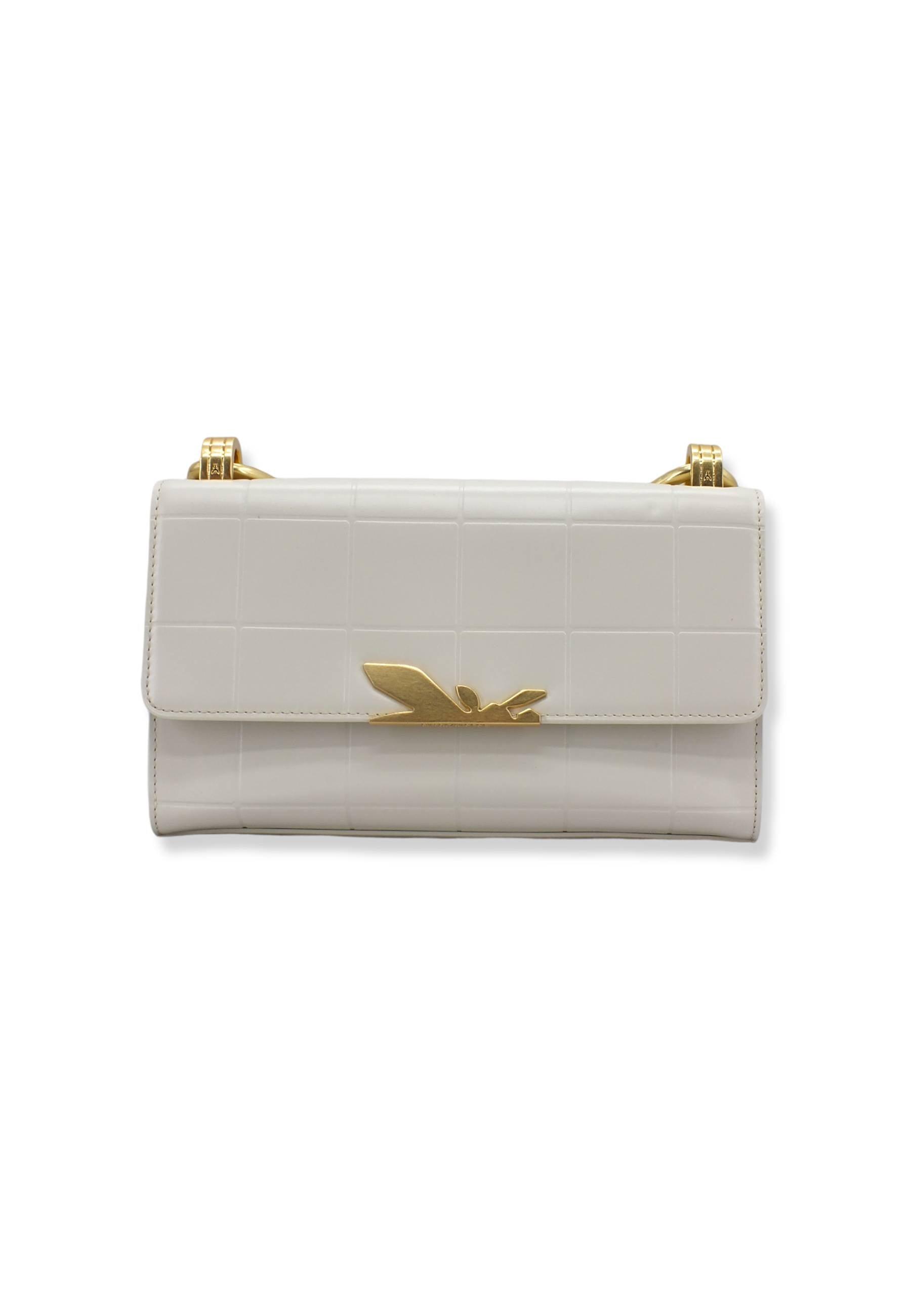PATRIZIA PEPE Borsa Tracolla Crossbody Off White 8B0057-L046 - Sandrini Calzature e Abbigliamento