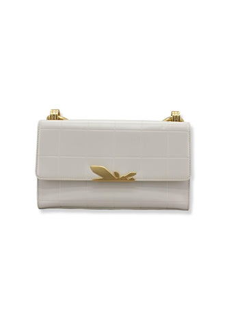 PATRIZIA PEPE Borsa Tracolla Crossbody Off White 8B0057-L046 - Sandrini Calzature e Abbigliamento