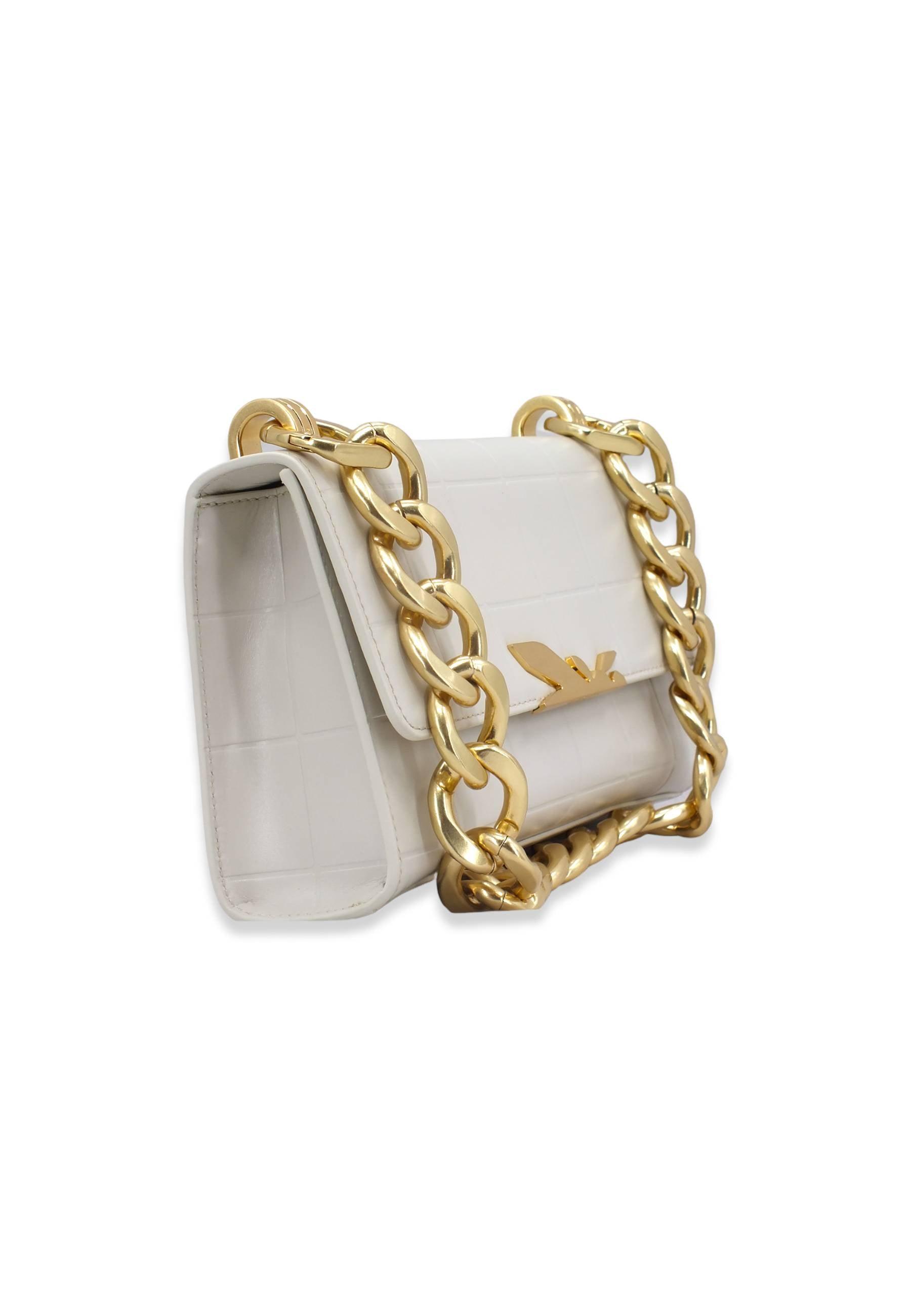 PATRIZIA PEPE Borsa Tracolla Crossbody Off White 8B0057-L046 - Sandrini Calzature e Abbigliamento