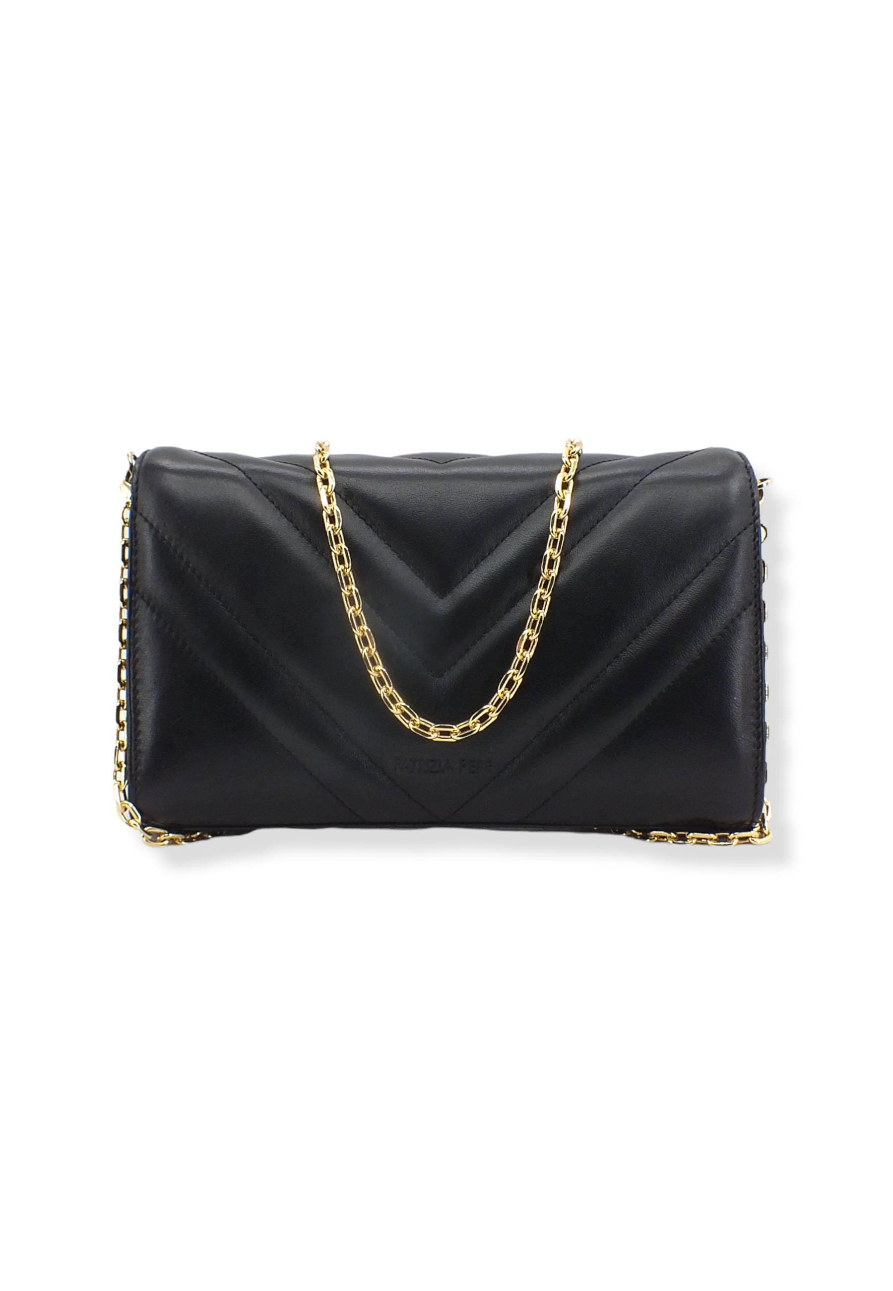 PATRIZIA PEPE Borsa Tracolla Crossbody Quilted Nera CB9798-L004 - Sandrini Calzature e Abbigliamento