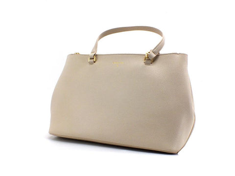 PATRIZIA PEPE Borsa Tracolla Logo Beige Ocean Sand 8B0008L001-B732 - Sandrini Calzature e Abbigliamento