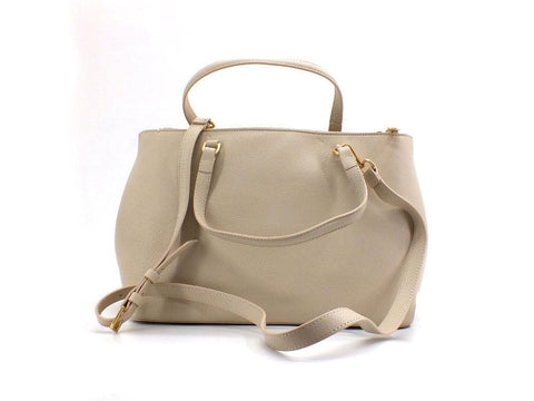 PATRIZIA PEPE Borsa Tracolla Logo Beige Ocean Sand 8B0008L001-B732 - Sandrini Calzature e Abbigliamento