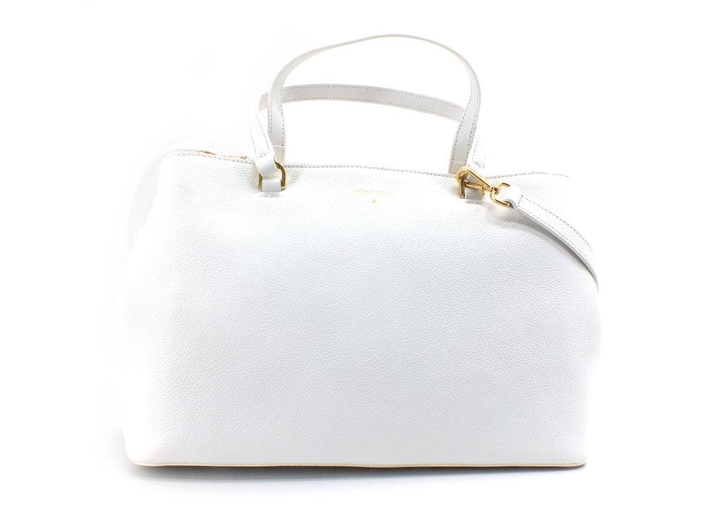 PATRIZIA PEPE Borsa Tracolla Logo Bianco 8B0008L001-W146 - Sandrini Calzature e Abbigliamento