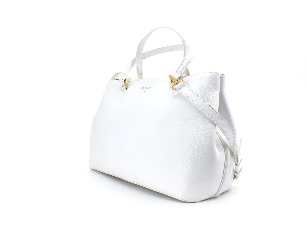 PATRIZIA PEPE Borsa Tracolla Logo Bianco 8B0008L001-W146 - Sandrini Calzature e Abbigliamento