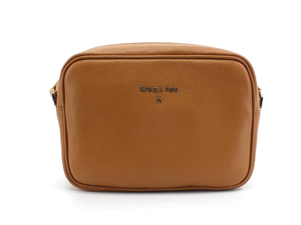 PATRIZIA PEPE Borsa Tracolla Logo Cuoio 2V8985-A4U8N - Sandrini Calzature e Abbigliamento