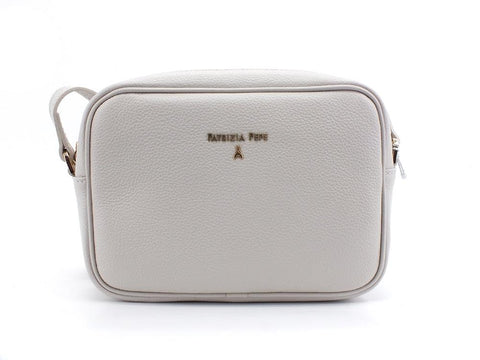 PATRIZIA PEPE Borsa Tracolla Logo Ice Grey 2V8985-A4U8N - Sandrini Calzature e Abbigliamento