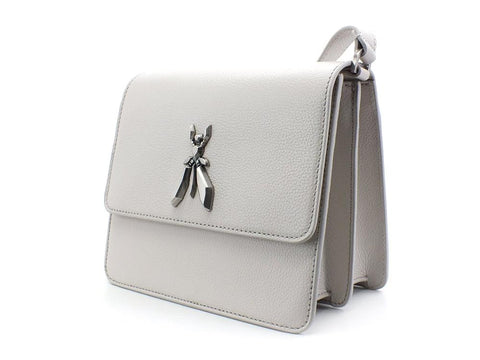 PATRIZIA PEPE Borsa Tracolla Logo Ice Grey 2V9796-A4U8W - Sandrini Calzature e Abbigliamento