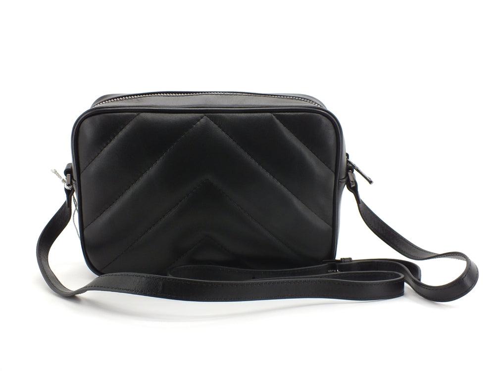 PATRIZIA PEPE Borsa Tracolla Logo Metal Black Gun 2VA023-A8K7 - Sandrini Calzature e Abbigliamento
