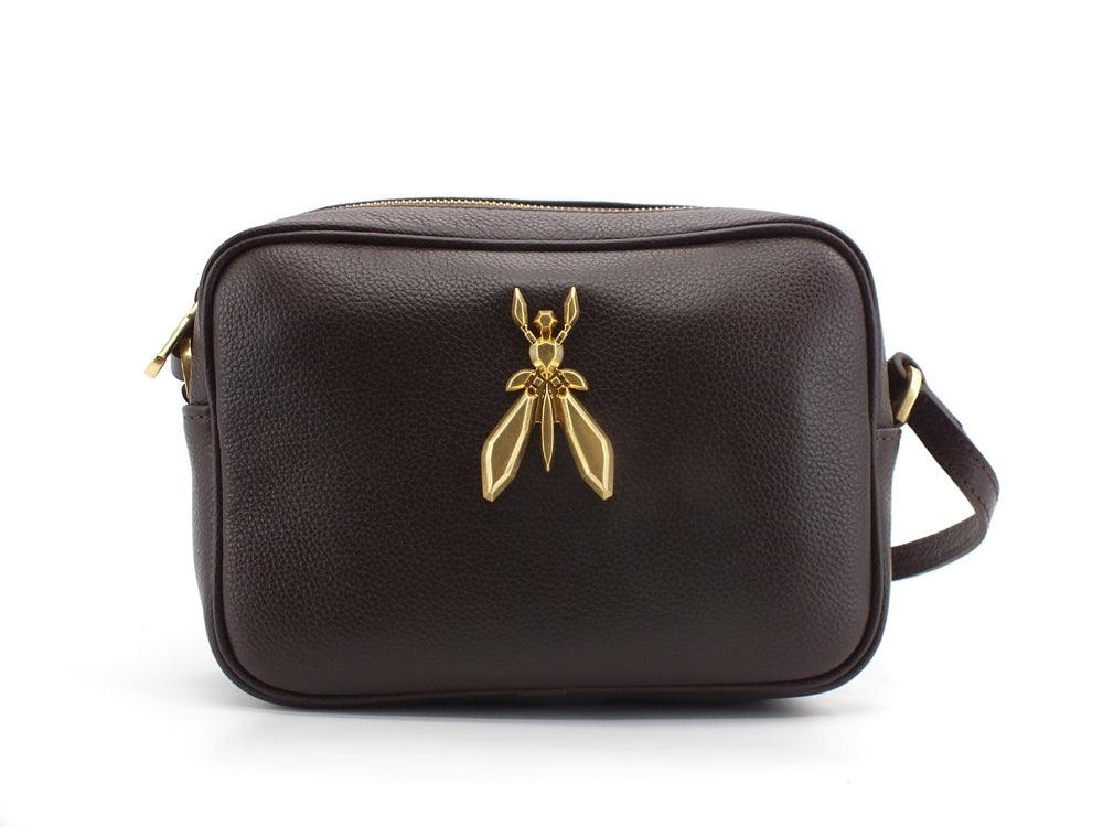 PATRIZIA PEPE Borsa Tracolla Pelle Logo Ebony 2VA051-A4U8G - Sandrini Calzature e Abbigliamento