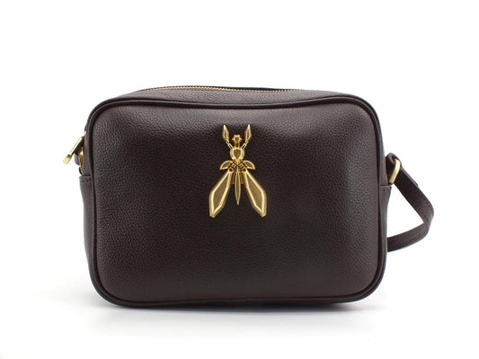 PATRIZIA PEPE Borsa Tracolla Pelle Logo Ebony 2VA051-A4U8G - Sandrini Calzature e Abbigliamento