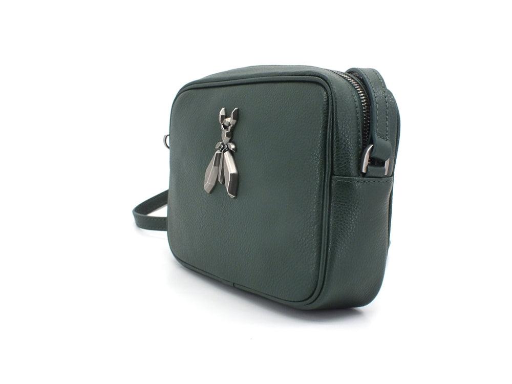 PATRIZIA PEPE Borsa Tracolla Pelle Logo Green Cedar 2VA051-A4U8W - Sandrini Calzature e Abbigliamento