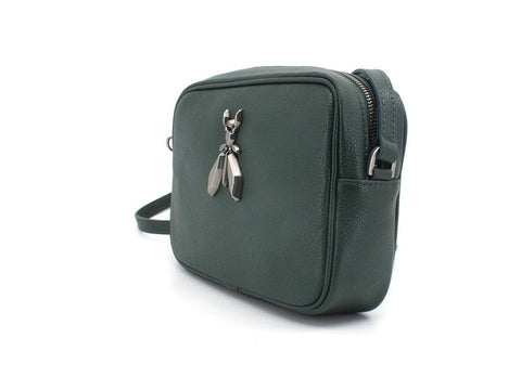 PATRIZIA PEPE Borsa Tracolla Pelle Logo Green Cedar 2VA051-A4U8W - Sandrini Calzature e Abbigliamento
