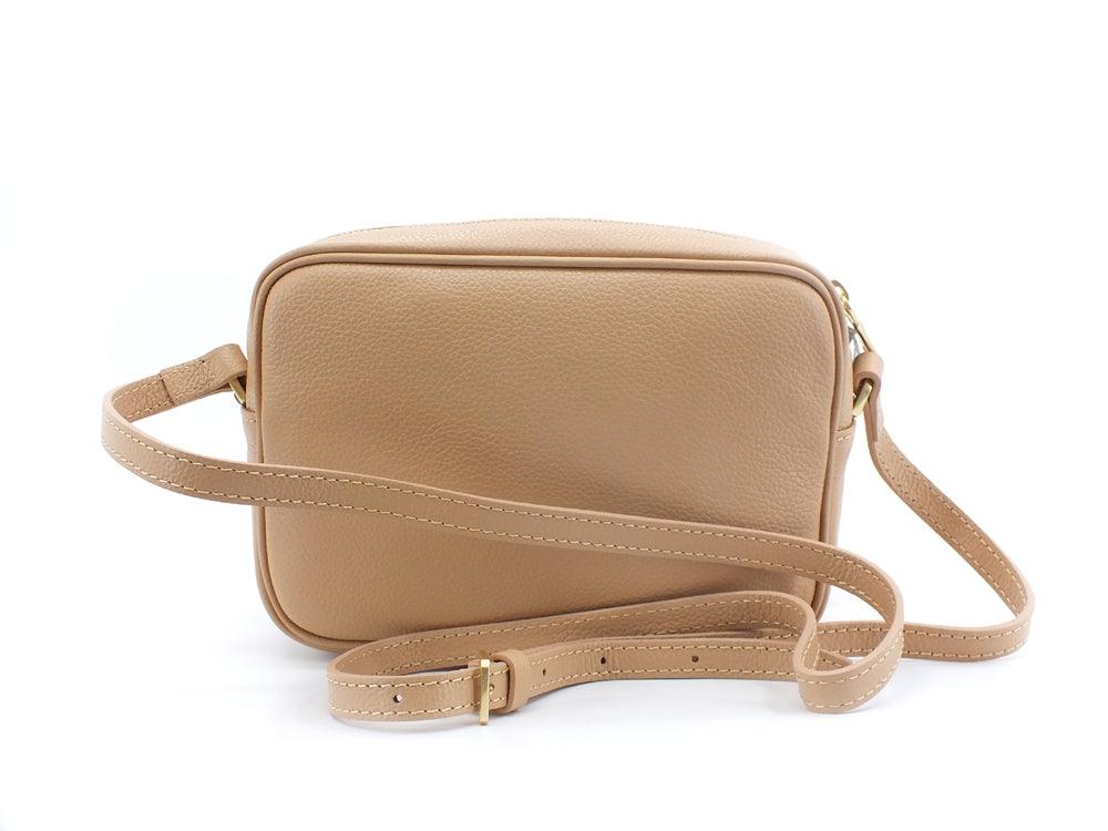 PATRIZIA PEPE Borsa Tracolla Pelle Logo Pompei Beige 2VA051-A4U8G - Sandrini Calzature e Abbigliamento