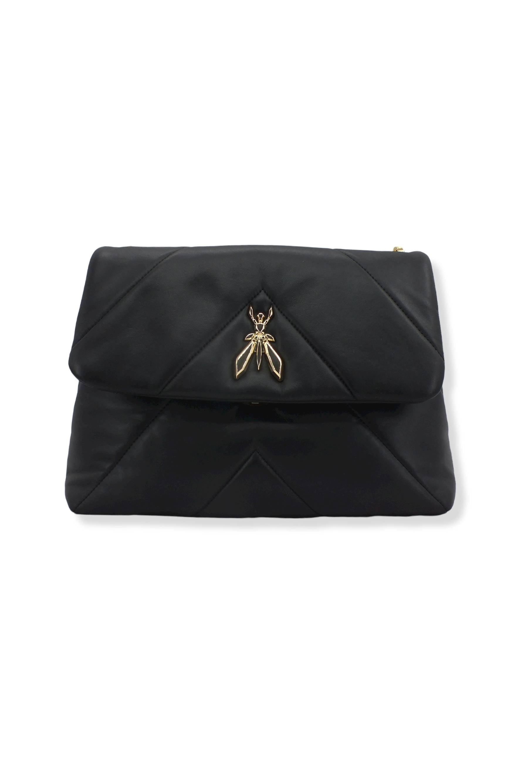 PATRIZIA PEPE Borsa Tracolla Satchel Logo Nera CB0302-L006 - Sandrini Calzature e Abbigliamento