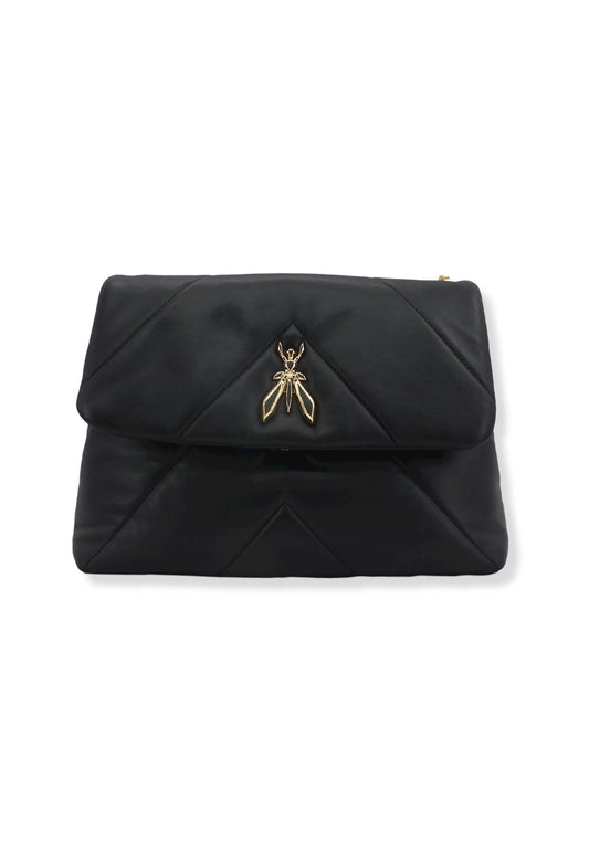 PATRIZIA PEPE Borsa Tracolla Satchel Logo Nera CB0302-L006 - Sandrini Calzature e Abbigliamento