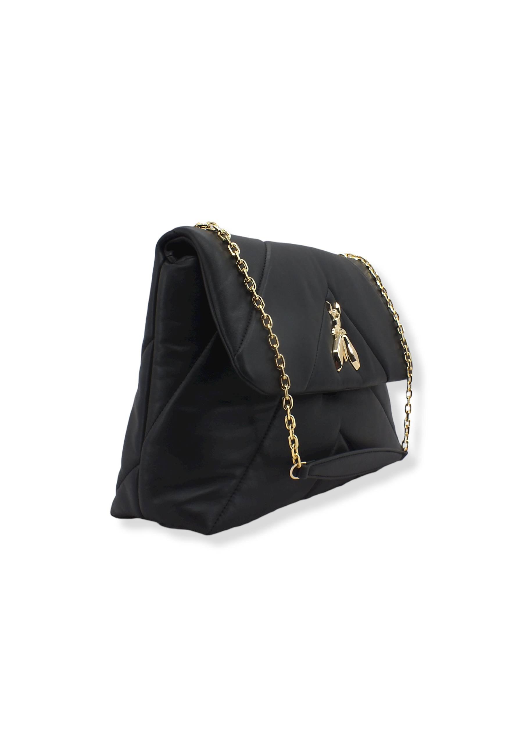 PATRIZIA PEPE Borsa Tracolla Satchel Logo Nera CB0302-L006 - Sandrini Calzature e Abbigliamento