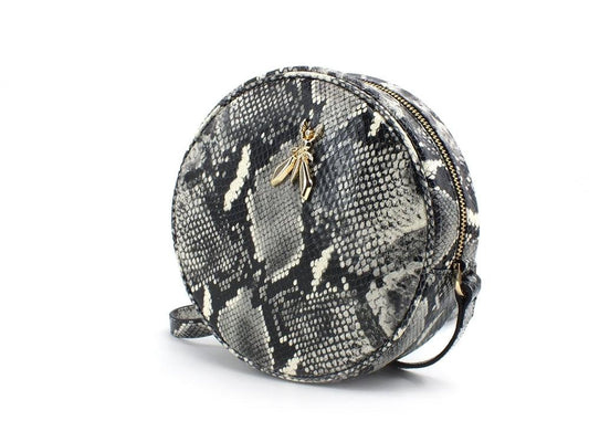 PATRIZIA PEPE Borsa Tracolla Tonda Pitonata Snake Natural Python 2VA057-A7Z9 - Sandrini Calzature e Abbigliamento