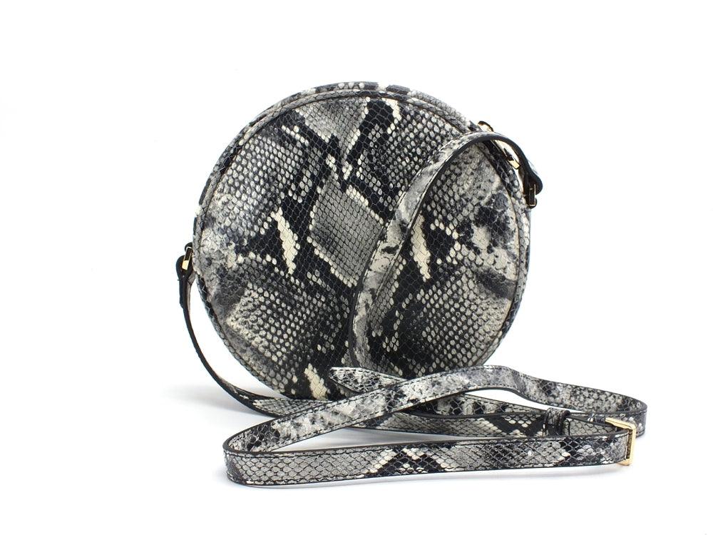 PATRIZIA PEPE Borsa Tracolla Tonda Pitonata Snake Natural Python 2VA057-A7Z9 - Sandrini Calzature e Abbigliamento
