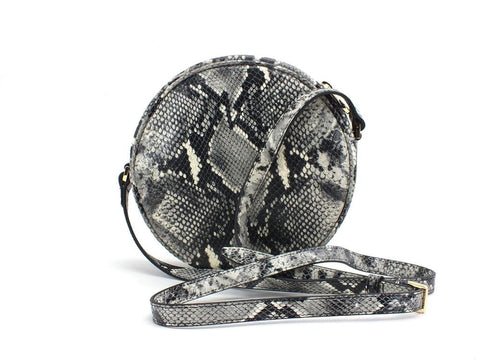 PATRIZIA PEPE Borsa Tracolla Tonda Pitonata Snake Natural Python 2VA057-A7Z9 - Sandrini Calzature e Abbigliamento
