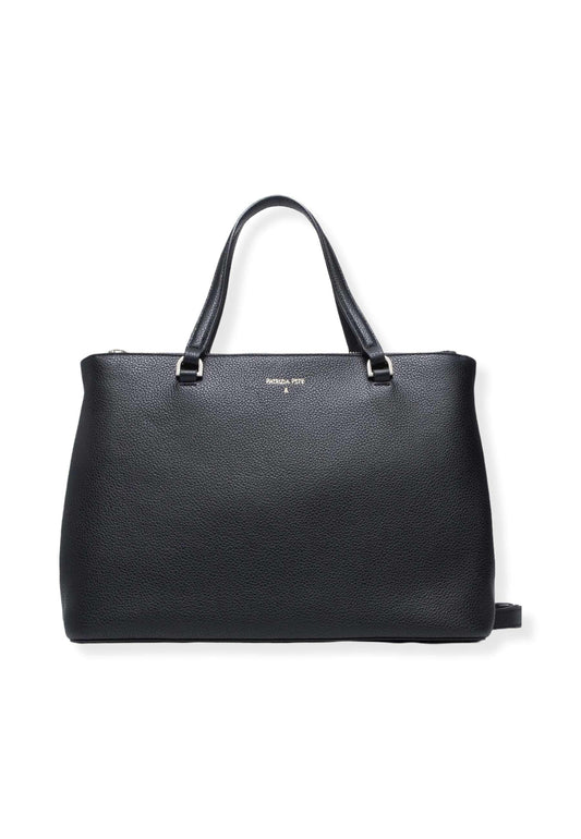 PATRIZIA PEPE Borsa Tracolla Tote Double Zip Nera 8B0008-L001 - Sandrini Calzature e Abbigliamento