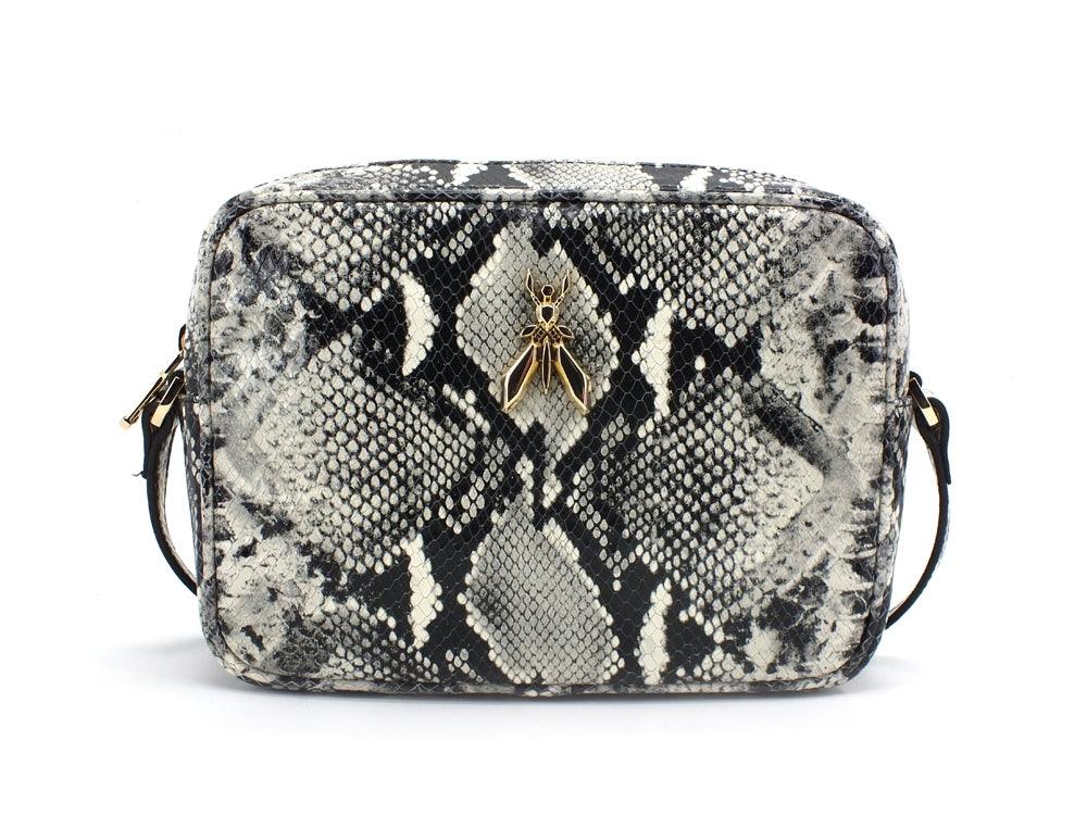 PATRIZIA PEPE Borsa Tracolla Zip Snake Pitonata Natural Python 2A051-A7Z9 - Sandrini Calzature e Abbigliamento