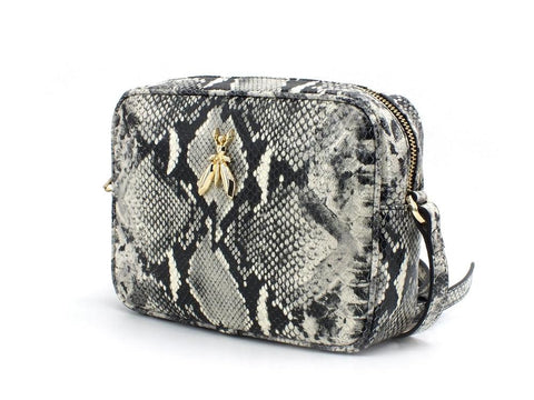 PATRIZIA PEPE Borsa Tracolla Zip Snake Pitonata Natural Python 2A051-A7Z9 - Sandrini Calzature e Abbigliamento