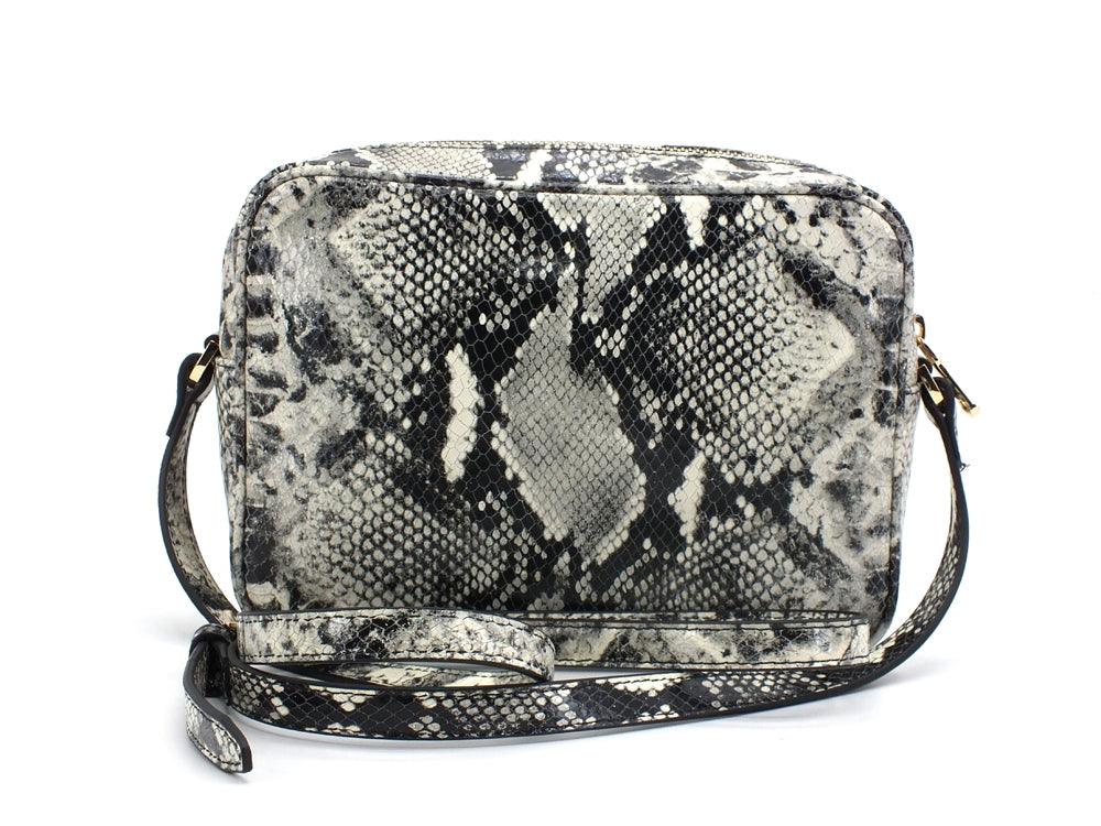 PATRIZIA PEPE Borsa Tracolla Zip Snake Pitonata Natural Python 2A051-A7Z9 - Sandrini Calzature e Abbigliamento