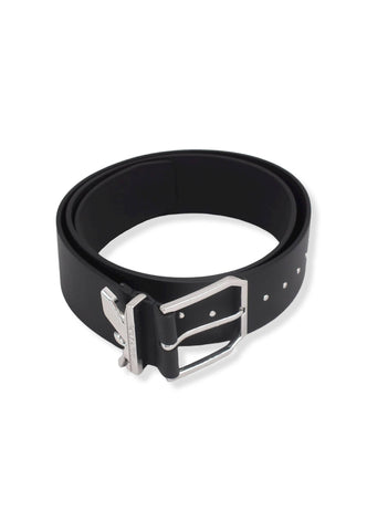 PATRIZIA PEPE Cintura Donna Logo Borchie Silver Nera 8W0005-L051 - Sandrini Calzature e Abbigliamento
