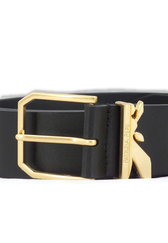 PATRIZIA PEPE Cintura Donna Logo Gold Nera 8W0008-L011 - Sandrini Calzature e Abbigliamento