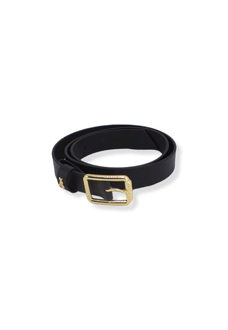 PATRIZIA PEPE Cintura Donna Logo Gold Small Nera CW6408-L001 - Sandrini Calzature e Abbigliamento